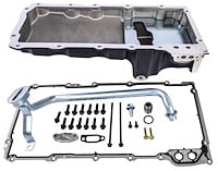 LS Swap Rear Sump Oil Pan - Cast Aluminum, Gen 3/4